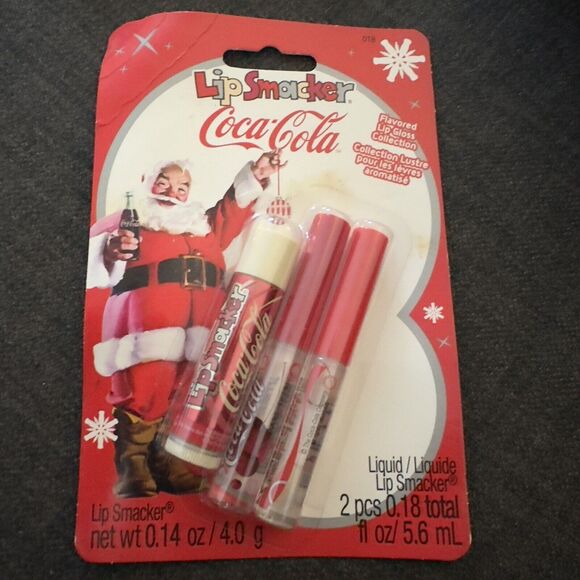 Vintage Bonnie Bell Lip Smackers Vanilla Coca Cola Christmas Set 2009 New - Picture 16 of 16